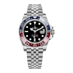 Rolex-GMT Master II -Pepsi-40mm-Black Dial-Jubilee-Steel-126710BLRO-0001